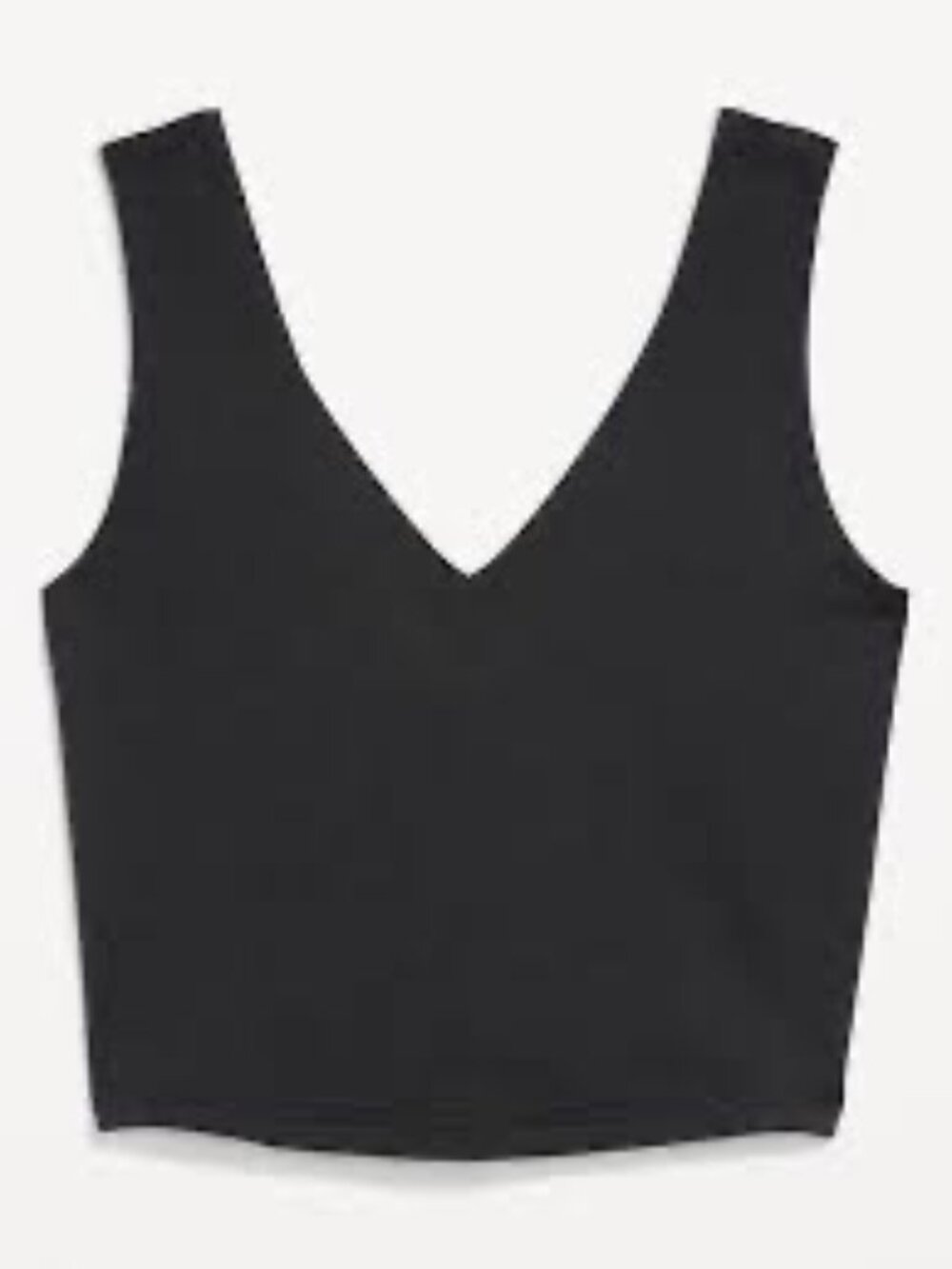Old Navy Light Support CloudComfy Longline Top NWT - BLACK - SMALL